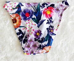 High Neck Floral Bikini