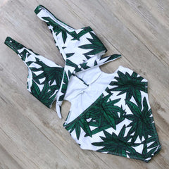 One Piece Grean Leaf Monokini