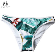 Plavky Floral High Neck Bikini with Zipper