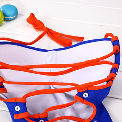 Halter Strap Retro One Piece