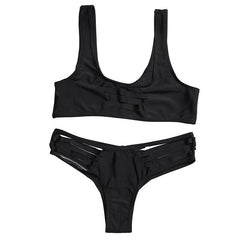 Hollow Out Push Up Bikini