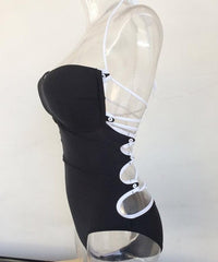 Halter Strap Retro One Piece