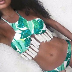 Retro Low Waist Bandage Swimsuit