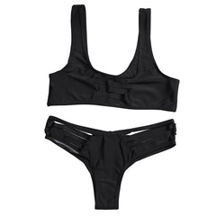 Hollow Out Push Up Bikini