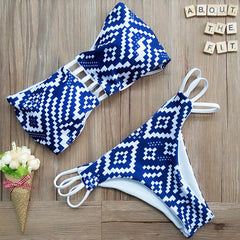 Bandeau Reversible Strappy Trikini