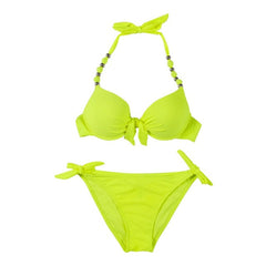 Neon Candy Knotted Mini bikini