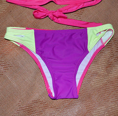 Neon Color Halter Bikini